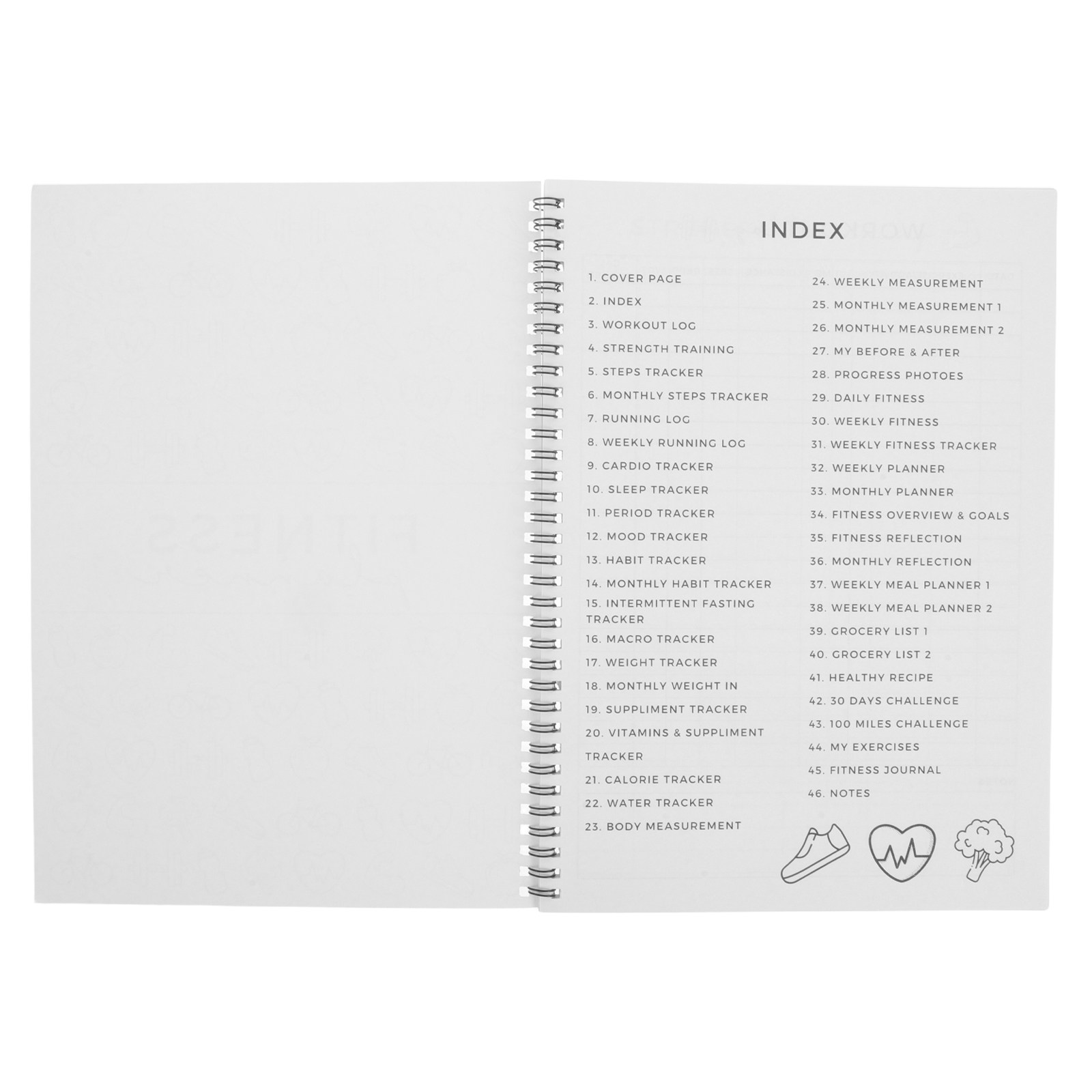 Fitness Planner Journal 11.7x8 - Nutrition And Fitness review and price