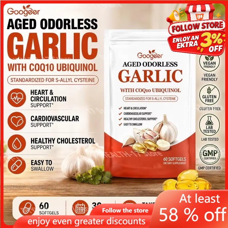 Googeer Aged Odorless Garlic S - Coq10 Ubiquinol Softgel review and price