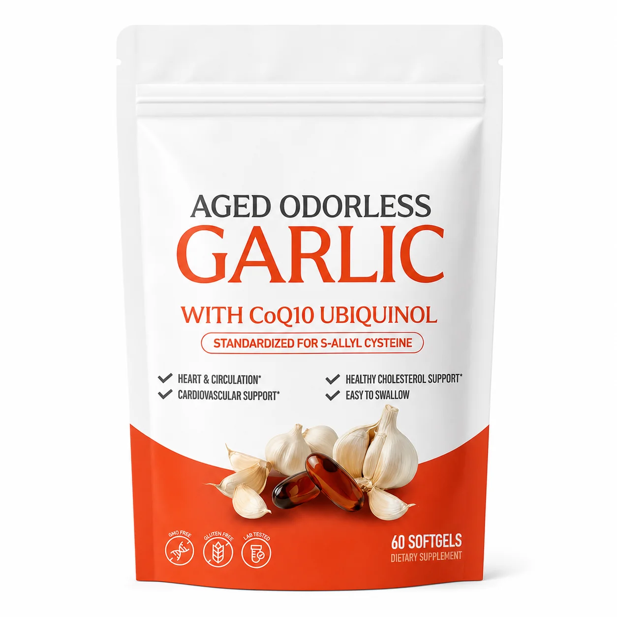 Odorless Aged Garlic Extract S - Coq10 Ubiquinol Softgel review and price