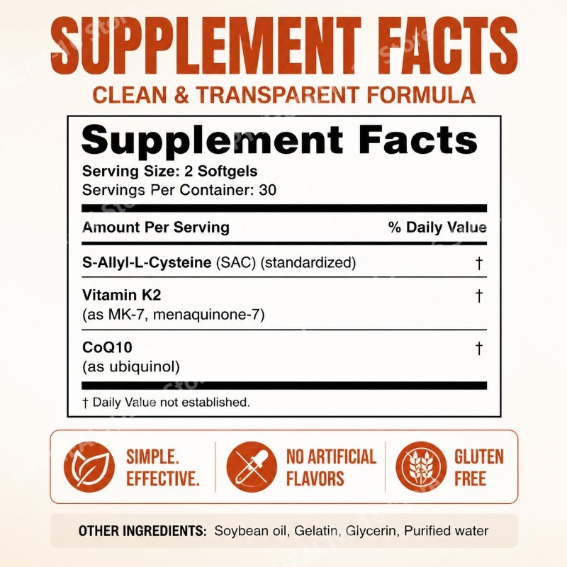 Aged Odorless Garlic Softgels  - Coq10 Ubiquinol Softgel review and price